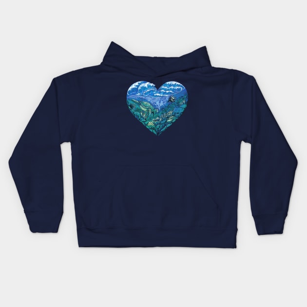 Heart of the Ocean Kids Hoodie by stevenlefcourt